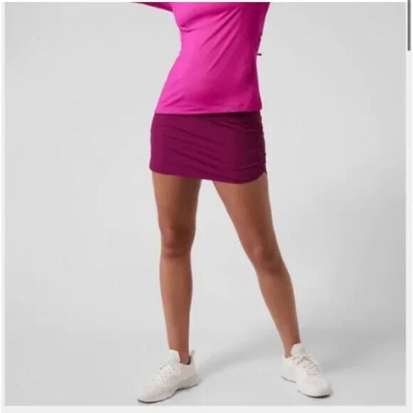 Athleta Run With It 14" Skort in Exotic Fuchsia - Picture 3 of 12